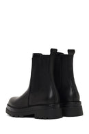 Kadın Siyah Kalın Tabanlı Deri Chelsea Bot | Derimod