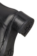 Kadın Siyah Fermuarlı Deri Bot | Derimod