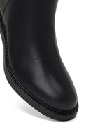 Kadın Siyah Fermuarlı Deri Bot | Derimod