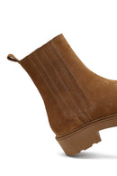 Kadın Vizon Fermuarlı Kalın Tabanlı Süet Deri Bot | Derimod