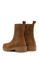 Kadın Vizon Fermuarlı Kalın Tabanlı Süet Deri Bot | Derimod