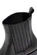 Kadın Siyah Kalın Topuklu Deri Chelsea Bot | Derimod