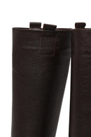 Kadın Kahverengi Kalın Tabanlı Deri Çizme | Derimod