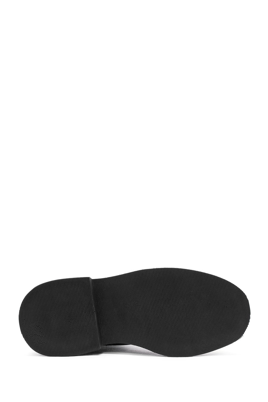 Woman Siyah Leather Chelsea Bot