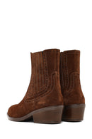 Kadın Taba Süet Deri Kovboy Bot | Derimod