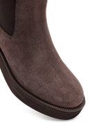 Kadın Vizon Kalın Tabanlı Süet Deri Chelsea Bot | Derimod