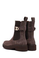 Kadın Vizon Kalın Tabanlı Süet Deri Chelsea Bot | Derimod