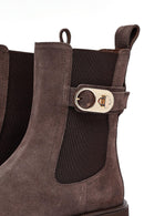 Kadın Vizon Kalın Tabanlı Süet Deri Chelsea Bot | Derimod