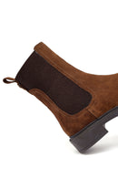 Kadın Taba Süet Deri Chelsea Bot | Derimod