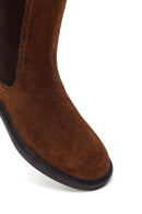 Kadın Taba Süet Deri Chelsea Bot | Derimod