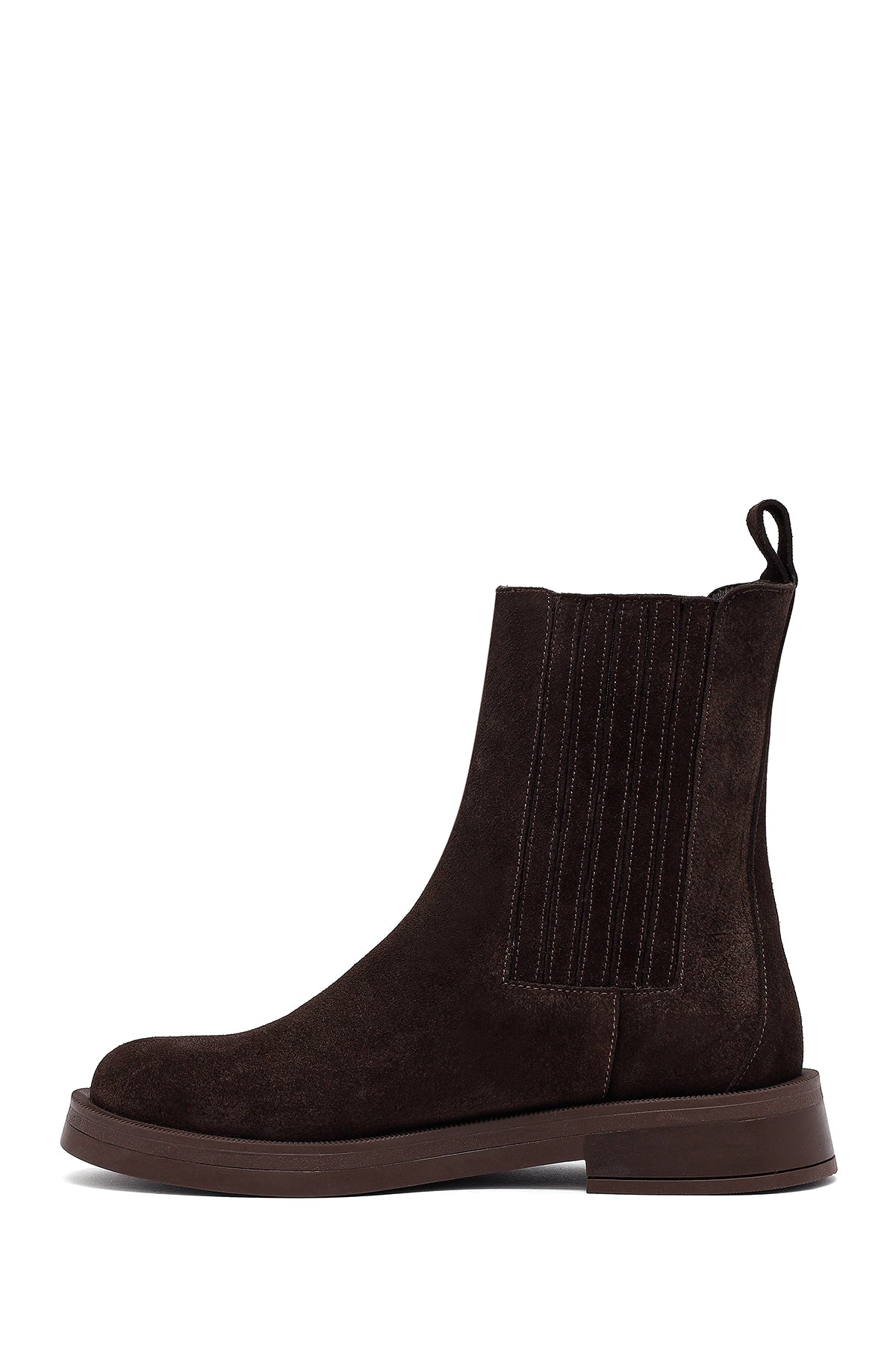 Kadın Kahverengi Süet Deri Chelsea Bot