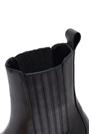 Woman Siyah Leather Chelsea Bot | Derimod