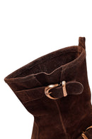 Kadın Kahverengi Süet Deri Bot | Derimod