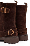 Kadın Kahverengi Süet Deri Bot | Derimod