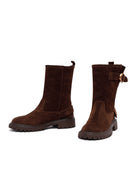 Kadın Kahverengi Süet Deri Bot | Derimod