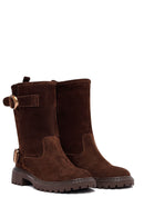 Kadın Kahverengi Süet Deri Bot | Derimod