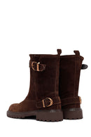 Kadın Kahverengi Süet Deri Bot | Derimod