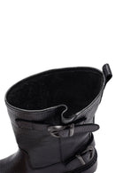 Kadın Siyah Deri Biker Bot | Derimod