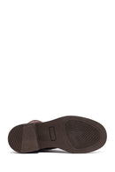 Kadın Vizon Fermuarlı Bağcıklı Süet Deri Postal Bot | Derimod