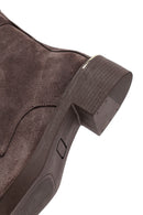 Kadın Vizon Fermuarlı Bağcıklı Süet Deri Postal Bot | Derimod