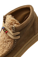 Kadın Vizon Bağcık Kalın Tabanlı Süet Deri Teddy Bot | Derimod