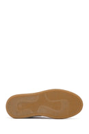 Woman Beige Zippered Thick-Soled Suede Leather Teddy Bot | Derimod