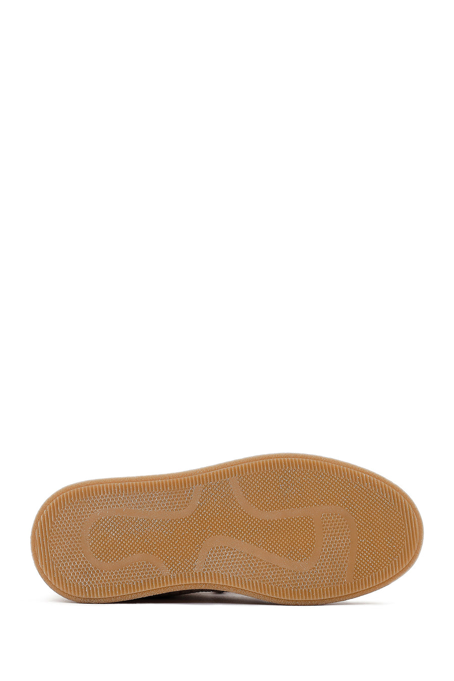 Woman Beige Lace-Up Thick-Soled Suede Leather Teddy Bot