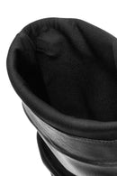 Woman Black Zippered Chunky Heels Leather Boot | Derimod