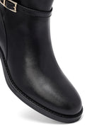 Kadın Siyah Fermuarlı Deri Bot | Derimod