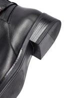 Kadın Siyah Fermuarlı Deri Bot | Derimod