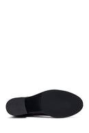 Kadın Kahverengi Fermuarlı Kalın Topuklu Deri Çizme | Derimod