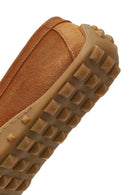 Women's Tan Tasselled Suede Leather Loafer | Derimod