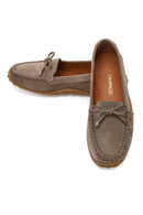 Women's Mink Tassel Suede Leather Loafer | Derimod