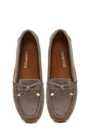 Women's Mink Tassel Suede Leather Loafer | Derimod