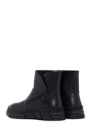 Women's Black Leather Comfort Boot | Derimod