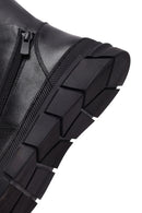 Women's Black Leather Comfort Boot | Derimod