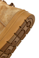 Kadın Taba Kalın Tabanlı Süet Deri Teddy Bot | Derimod