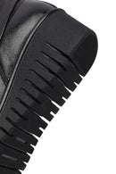 Woman Black Zippered Leather Comfort Boots | Derimod