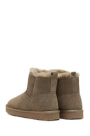 Kadın Vizon Süet Deri Teddy Bot | Derimod