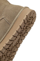 Kadın Vizon Süet Deri Teddy Bot | Derimod