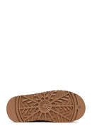 Kadın Camel Kalın Tabanlı Süet Deri Teddy Bot | Derimod