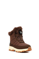 Derimod Dry Kadın Kahverengi Bağcıklı Kalın Tabanlı Waterproof Outdoor Bot | Derimod