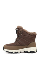 Derimod Dry Kadın Vizon Bağcıklı Kalın Tabanlı Waterproof Outdoor Bot | Derimod