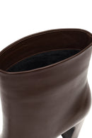 Kadın Kahverengi Kalın Topuklu Deri Bot | Derimod