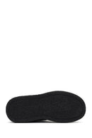 Kadın Siyah Fermuarlı Kalın Tabanlı Süet Deri Teddy Bot | Derimod