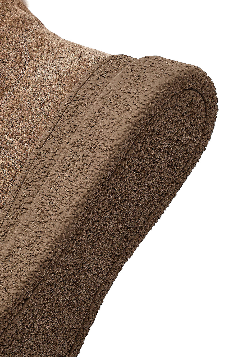 Women's Mink Zippered Thick-Soled Suede Leather Teddy Boot