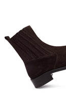 Kadın Kahverengi Süet Deri Chelsea Bot | Derimod