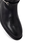 Kadın Siyah Aksesuarlı Deri Çizme | Derimod