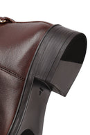 Kadın Kahverengi Aksesuarlı Deri Çizme | Derimod