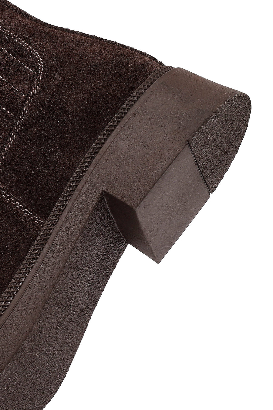 Women's Brown Suede Leather Chelsea Boot